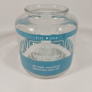 Vintage DeVilbiss No. 145 Vaporizer Humidifier Aqua Blue Glass Piece‎ ONLY